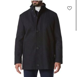 Men's Black Button-Up Coat